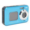 Underwater Camera 4K 48MP Autofocus Selfie Dual Screen Camera, 11FT Compact Digital Camera, Fill Light Underwater Camera for Snorkeling (Blue) view 1