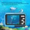 Underwater Camera 4K 48MP Autofocus Selfie Dual Screen Camera, 11FT Compact Digital Camera, Fill Light Underwater Camera for Snorkeling (Blue) view 4