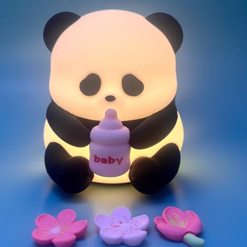 Cute Night Light Nursery Night Lights Panda Night Light for Kids Room Squishy Panda Light for Kids Panda Night Light Breastfeeding Night Light for Bedroom Baby Nursery