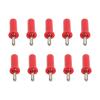10pcs Banana Plug 4mm Cross Slot Gold Plated Brass Solder Type Connector for Speaker Cable (Red) view 1