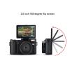 4K Digital Camera, Autofocus 48MP HD Vlogging Camera with 32G Card, 3.0 TFT 180 Flip Screen, 4X Digital Zoom, Face Detection, Anti Shake for Photography (Black) view 2