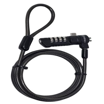 Black Notebook Laptop Combination Lock for Nano Security Slots