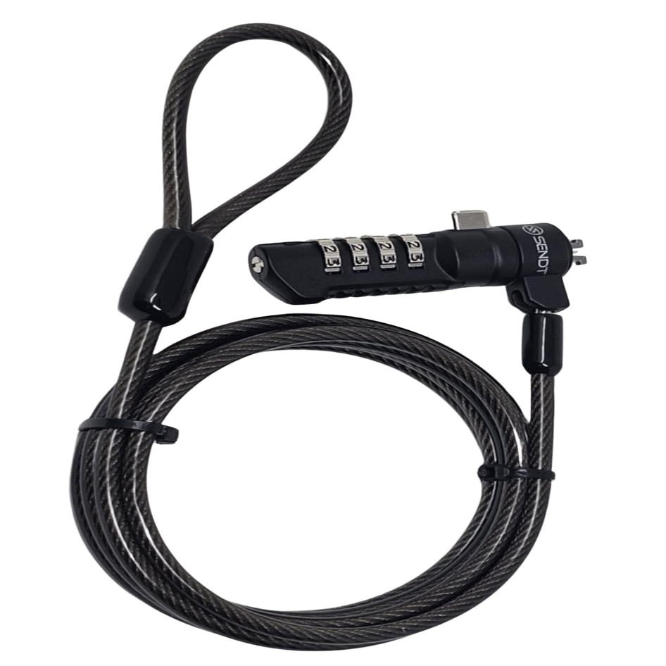 Black Notebook Laptop Combination Lock for Nano Security Slots