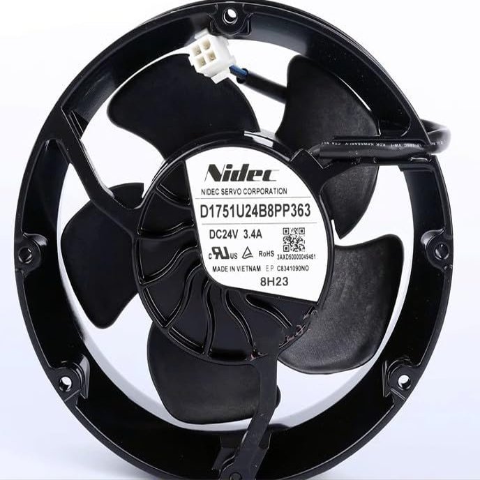 D1751U24B8PP363 DC24V 3.4A ABB 580-880 17CM Inverter Cooling Fan for D1751U24B8PP363 Fan