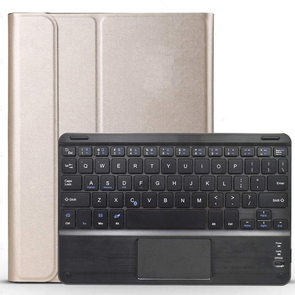 Aidashine Keyboard Case for Samsung Galaxy Tab S5e 10.5 2019 with Touchpad, Wireless Detachable Keyboard with Protective Cover,Gold