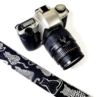 Cats on Black Camera Strap, Kittens Camera Strap Universal DSLR Neck & Shoulder Strap, Photography Accessory, Gift for Men & Women