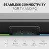 Sound Blaster GS5 RGB Gaming Soundbar with SuperWide Technology, Powered via Adapter, Up to 60W Peak Power, Bluetooth 5.4, Optical-in, Headphone-Out Port, for PC and TV view 4