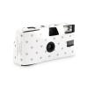 Weddingstar Disposable Camera with Flash - Single Use 35mm Film Camera for Wedding or Party Favors - Silver Hearts view 1