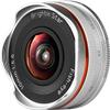 Brightin Star Fisheye Lens MF 10mm F5.6 Fish-Eye Silver Sony E-Mount for APS-C Format Manual Focus 172 Angle of View view 2