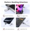 4 Pack Lightning to USB C Charging Adapter for iPhone 16/16Pro/15/15Pro/15Pro Max, iPad Pro/Air 5, Galaxy S24, USB C Male to Lightning Female Fast Charging & Data Transfer Adapter, Not for Audio/OTG view 2