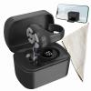 RIGENO Tiktok Scrolling Ring, Bluetooth Camera Shutter Remote, Smart Ring with Holder, Kindle App Page Turner for iPad, iPhone, iOS, Android (Black) view 1