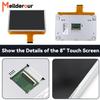 8" Touch Screen,LCD Display Touch Screen Compatible with Chevy Silverado Suburban Tahoe Colorado GMC Canyon Sierra Yukon 2015 2016 2017 2018 Radio Navigation LCD Digitizer Replace# DJ080PA-01A view 4