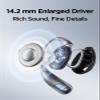 1MORE S31 Open Ear Bluetooth Headphones - 14.2mm Driver with Deep Bass, 4-Mic for Clear Calls, IPX5 Waterproof, 30H Playtime, Secure Ear Hooks, Lightweight Wireless Earbuds for Sport Running, Black view 3