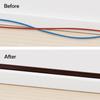 Rubber Bond TV Cord Hider Cable Protector - Strong Self Adhesive Wall Cord Cover Cable Hider - Low Profile Cable Management Wall Cord Concealer Cable Raceway (Dark Brown, 6 Feet) view 4