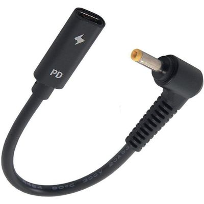 3.5 X 1.35mm DC Plug to USB C, Artilits 12V 100w USB to 3.5mm x 1.35 Adapter Made for Security Cameras, LED Lighting, USB Lights, Fans, Table Lamp, Bluetooth Audio