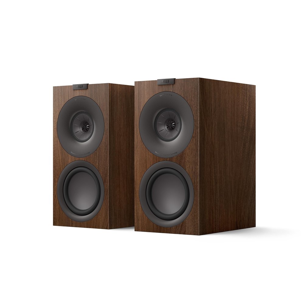 KEF Q Concerto Meta Three-Way Bookshelf Speaker - Pair (Walnut)