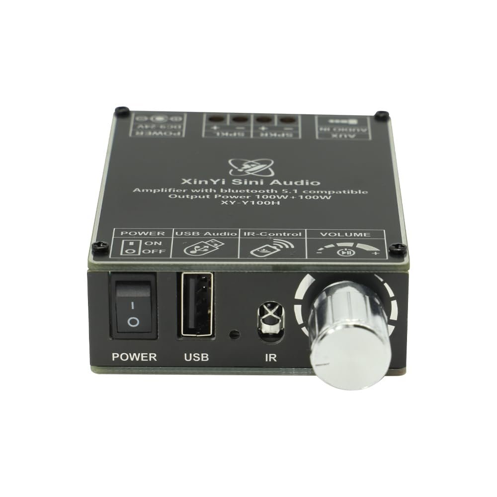 HIFIDIY LIVE Y100H TPA3116D2 Bluetooth 5.1 Digital Power Amplifier Board 100W X 2 Speaker Stereo Audio AMP Module Home Music Input DC12-24V