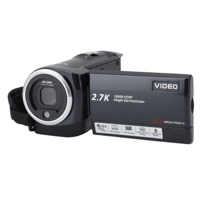 VBESTLIFE Video Camera Camcorder, 2.7K HD Camcorder 50MP 16X Digital Video Camera for, 2.8inch 270 Rotation Screen Video Recorder Vlogging Camera