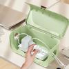 Cable Management Box Cable Mess with Design Organize Cables Inside Box, for Home Office Organization, Convenient Detachable Structure (Ivory White) view 3