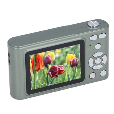 2.4in Digital Camera, 4K HD 16X Zoom 48MP Portable CCD Camera with LED Flashlight, Auto Focus Camera for Photography. (Green)