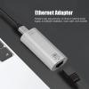 USB C to Ethernet Adapter, RJ45 Female to USB C Female Adapter, 1000Mbps USB C to Network Portable Converter, Compatible with/Android/OS X view 3