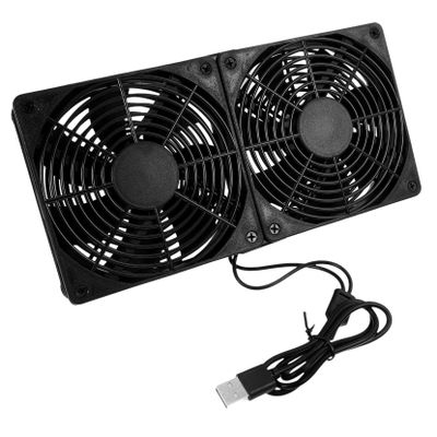 CONGARTENO Dual Usb Cooling Fans for Speed Quiet Easy Installation for Routers and Cases