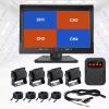 10.1 Inch Rear View Camera System 4 Channel Camera Support BSD Function 1080P RV Rear View Camera for Trucks School Buses Motorhomes view 2