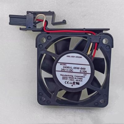 2406VL-05W-B69 3-Wire DC 24V 0.10A 2.4W 60x60x15mm Cooling Fan