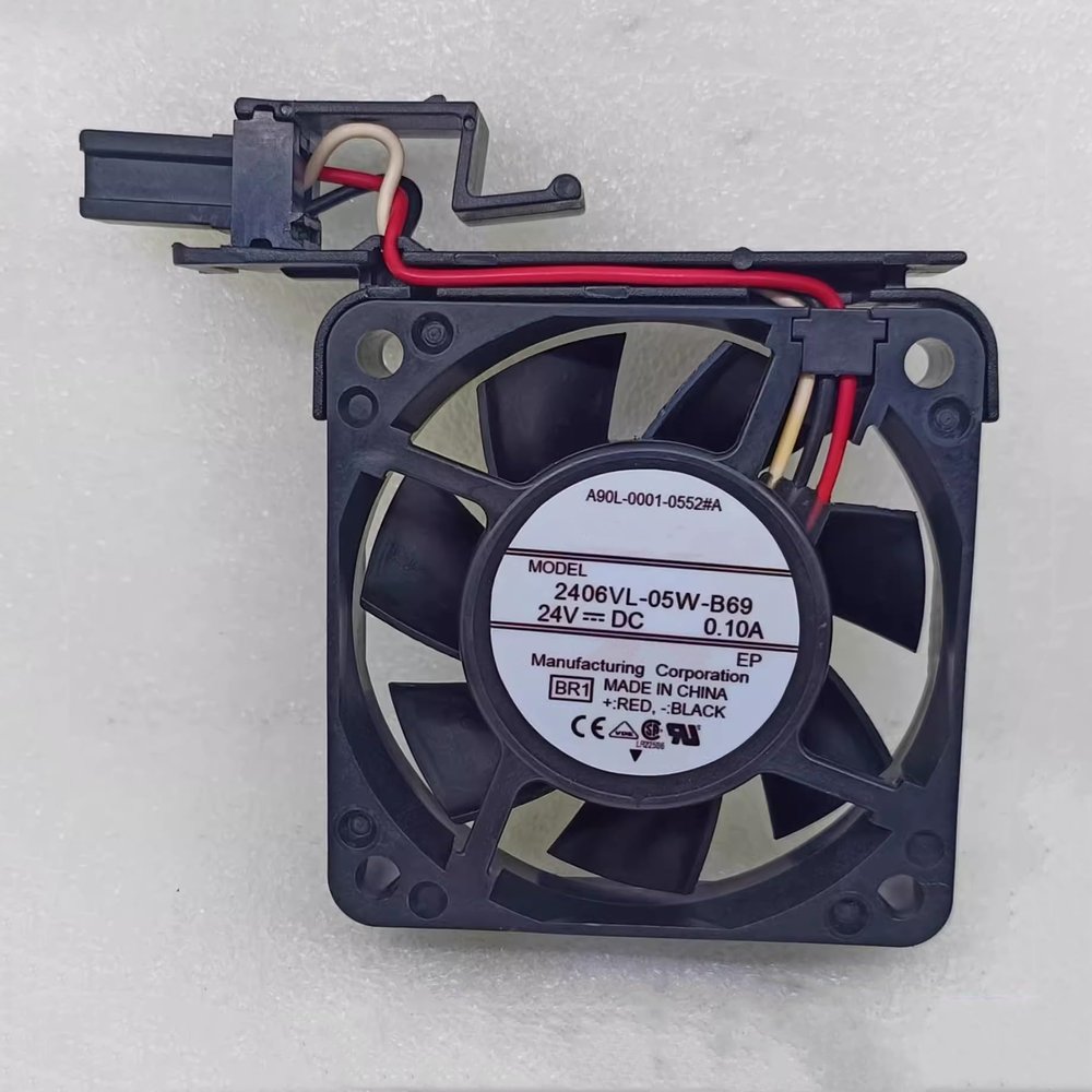 2406VL-05W-B69 3-Wire DC 24V 0.10A 2.4W 60x60x15mm Cooling Fan