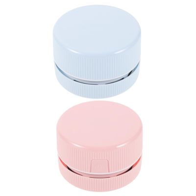 OSALADI 2pcs Mini Portable Vacuum Cleaner for Crumbs and Dust Handheld Desktop Electric Dust Collector for Office Keyboard Furniture and Car Cleaning