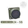 QXCIVR Military Specification Connector 5015 MIL-C 24-5 24-10 24-11 Circular Connectors MIL STD Head&Outlet MS3102A MS3106A MS3108A(Outlet 3102 24-5S) view 2