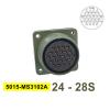 QXCIVR 24-7 24-28 Military Specification Connector MIL STD 5015 MIL-C Circular Connectors MS3102 Outlet MS3106 MS3108 Head(Outlet 3102 24-28S) view 2