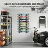 BiJun Skateboard Wall Mount, Horizontal Snowboard Wall Mount, Skateboard Storage Hanger for Garage, Bedroom, Home Display & Organization view 2