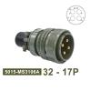 QXCIVR 32-17 MIL-C Military Specification Connectors 4 Pin Circular Connector 5015 MIL STD MS3102A MS3106A MS3108A Head Outlet(Head 3106 32-17P) view 2