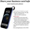 Tungsten Ring Digital Business Card - Waterproof NFC Ring - Social Media Sharing & Instant Contact - Tap to Share NFC - iOS and Android(Blue-#11) view 4