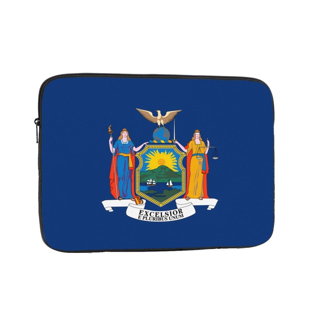 New York flag Laptop Bag Handheld Portable Briefcase Shockproof Protective Sleeve Computer Inner Bag For 15 inch inch Laptop