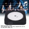 CD Player, Portable BT5.0 CD Player, Remote Control Protective Cover Design, 2 Modes Wall Mount CD Player with Speakers (Black) view 4