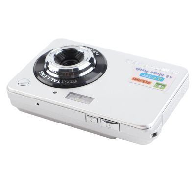 4K Digital Camera 48MP Ultra Clear Photos 8X Zoom 2.7 Inch TFT Compact Camera for Travel Photography Vlogging Teens Silver