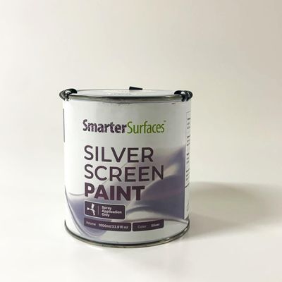 Smarter Surfaces 3D Projector Screen Paint 4.5m Silver (Spray Application) 3D Projections for Home Cinema Projector, Museums & Event Spaces | for 3D and Standard (Gain Value 1.9)