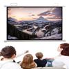 FIEZFEAT Indoor Outdoor Projector Screen 40 50 60 72 Inch Pull Down Projection Screen Wall Mounts 16:9 HD Retractable Screens for Movie Home Cinema Video Game(4:3,30inch) view 1