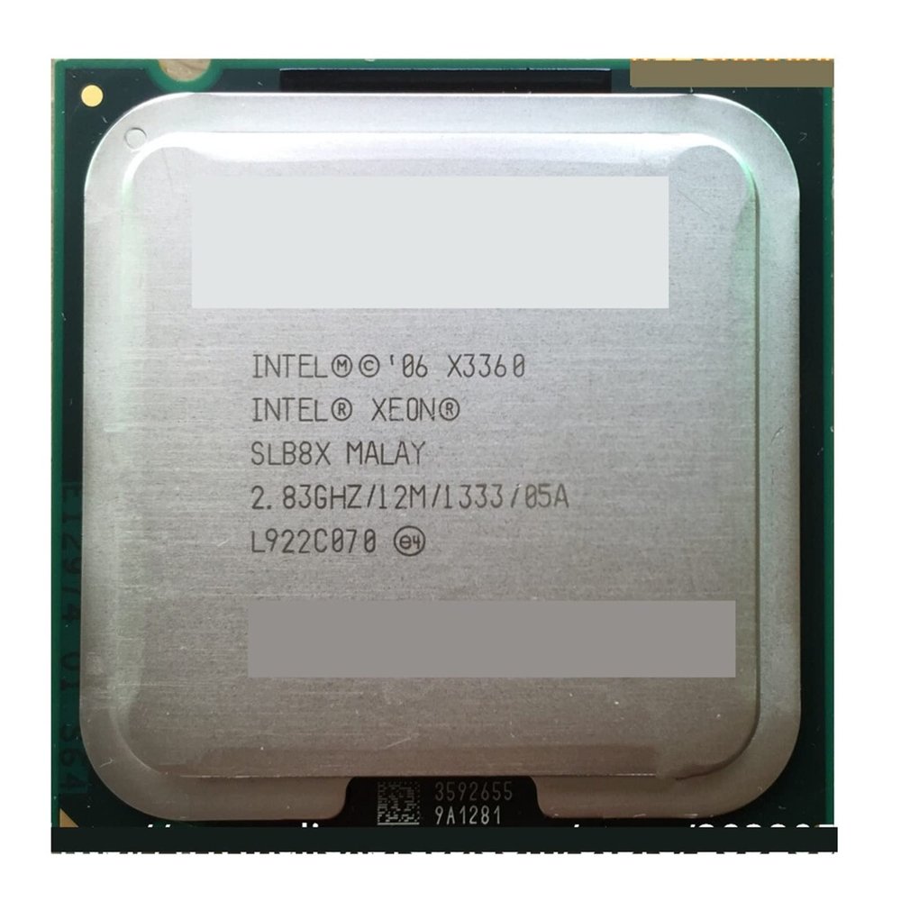 CPU Xeon X3360 X3360 Quad c 2.83GHz LGA 775 95W 12M Cache Server CPU Potongan