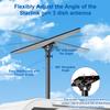 [Upgraded Version] Pipe Adapter for Starlink Gen 3 Pole Mount Adaptor with 160 Adjustable Angle, Star-Link Adapter Mount Plate for Standard Gen3 (V3) Pole Mounts (Fits Max 1.38" Poles) view 2