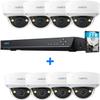 Reolink 12MP 8CH PoE Security Camera System with IK10 Vandalproof, 4pcs Dome PoE Cams, Spotlights Color Night Vision, Built-in 2TB HDD, Smart Detection, Two-Way Audio, RLK8-1200V4 with 4pcs RLC-540A view 1