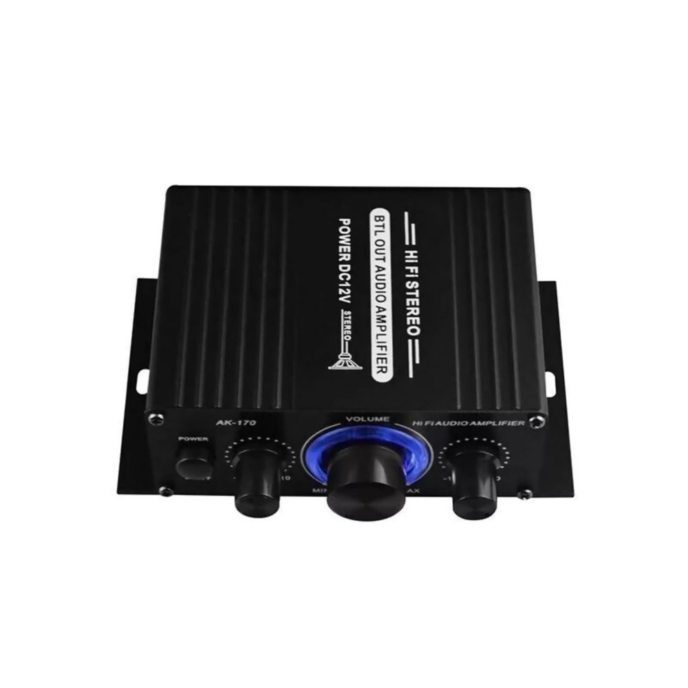 12V 2 Channel Powerful Stereo Audio Power Amplifier Mini Amplifier Max 200W+200W