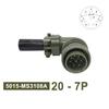 QXCIVR 20-7 20-15 20-16 Military Specification Connector MIL STD 5015 Head&Outlet MS3108A MS3106A MS3102A MIL-C Circular Connectors(Plug 3108 20-7P) view 2
