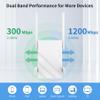 2025 WiFi Extender Signal Booster, WiFi Repeater Dual Band 5GHz/2.4GHz, 1200Mbps WiFi Booster with Ethernet Port Compatible for More Devices view 2
