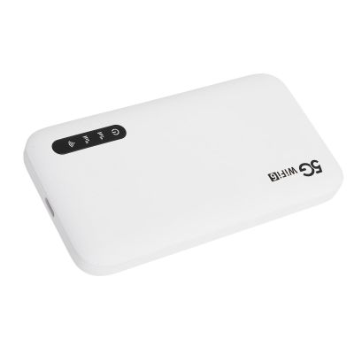 5G 6 Portable Hotspot Router High Speed 16 Devices 6100mAh SIM Card Slot White