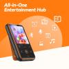 AGPTEK 64GB MP3 Player with Clip, 1.8 inch Bluetooth 5.3 Music Player with FM Radio, Voice Recorder for Sport Running, Supports up to 128GB TF Card, Model: M2, Orange view 3