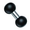 SuoLeerang 1 inch Double Ball Mount Adapter, Black view 1