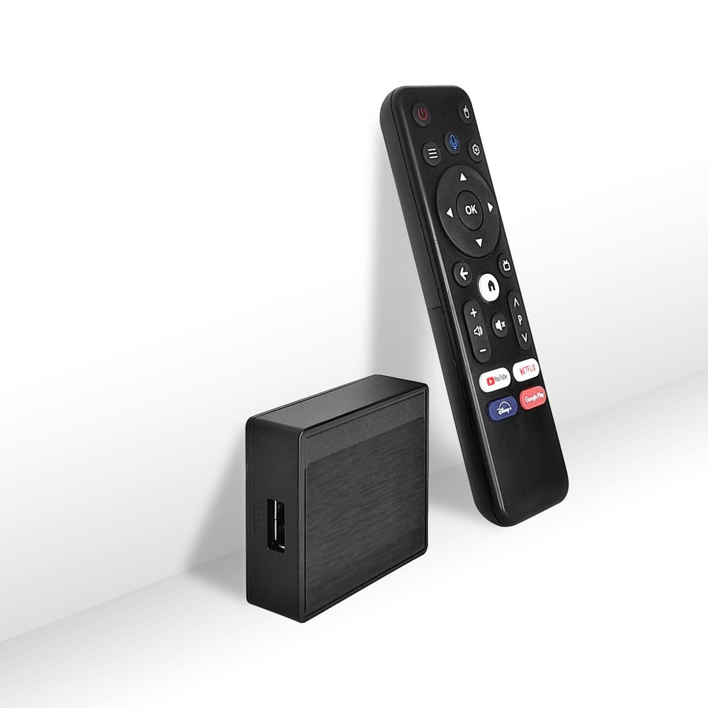 Lemon TV Mini Android TV Box, 4K HD Smart TV Box Small Box with Dual WiFi Built-in Casting App Ultra-Portable Compact Design Streaming Device(Including BT 5.4 Remote)